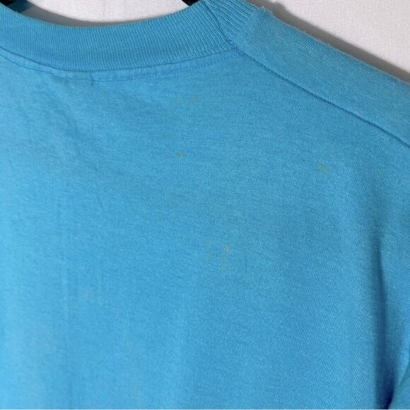 Vintage Screen Starts Best Blue Single Stitch Lake Tahoe T Shirt W Kittens XL - Picture 6 of 16